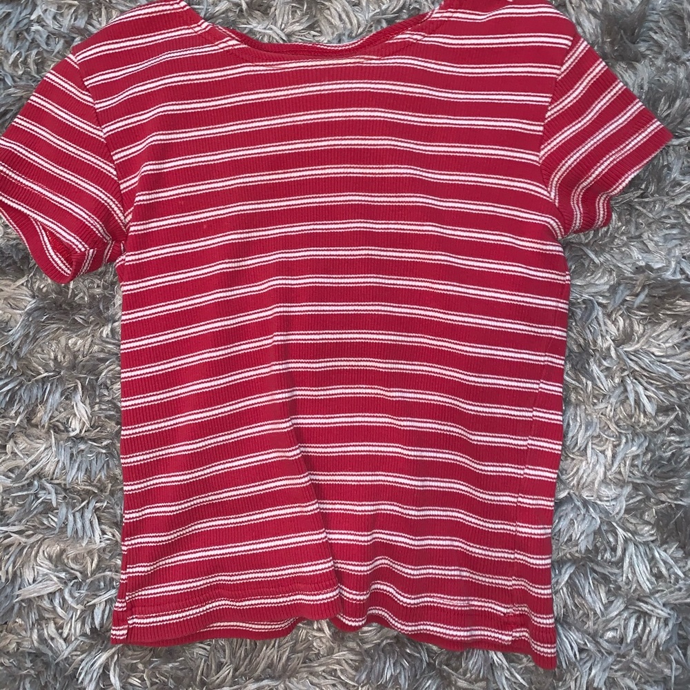 Ribbed Red striped top rare